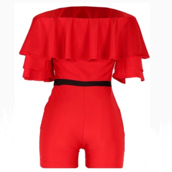 Ruffled Short Romper - Picture 4 of 4